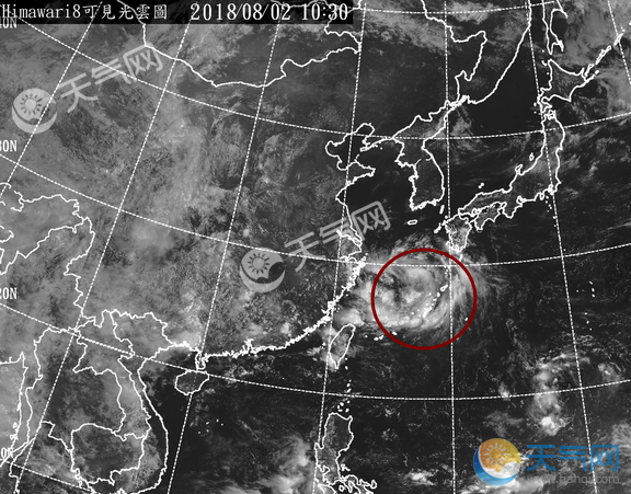 2018台风最新消息 台风云雀3日或在江苏启东